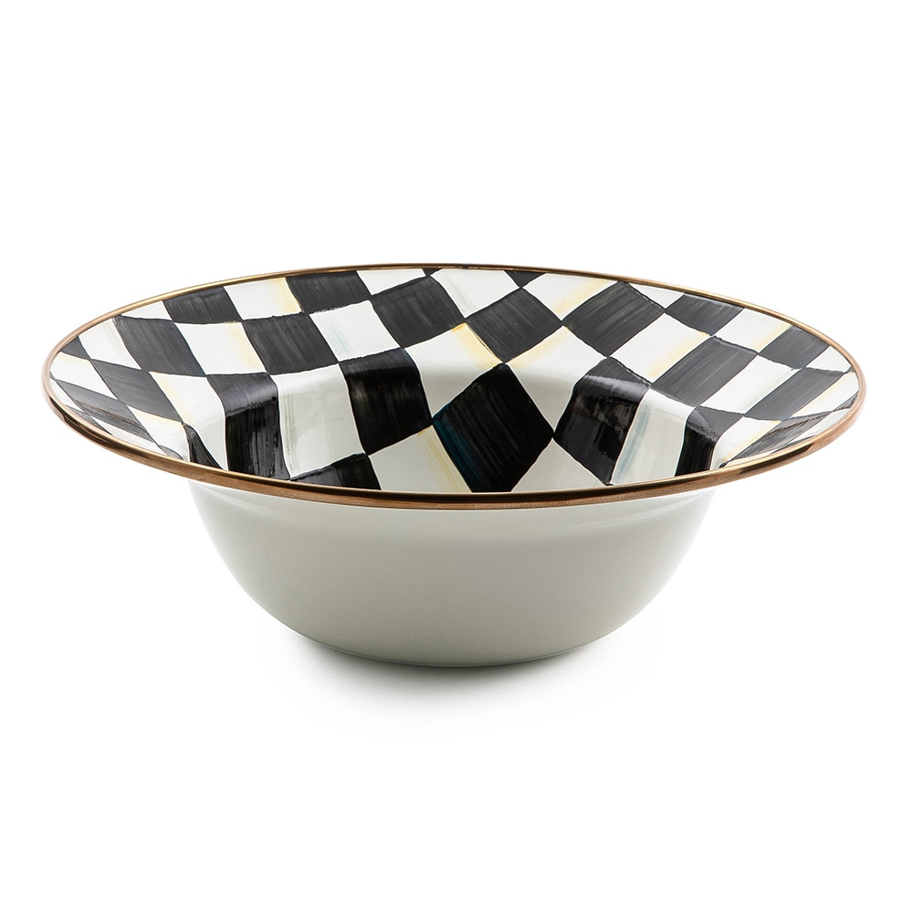 マッケンジーチャイルズ　ボウル MacKenzie-Childs Hand Decorated Enamel Serving Bowl - TSC.ca