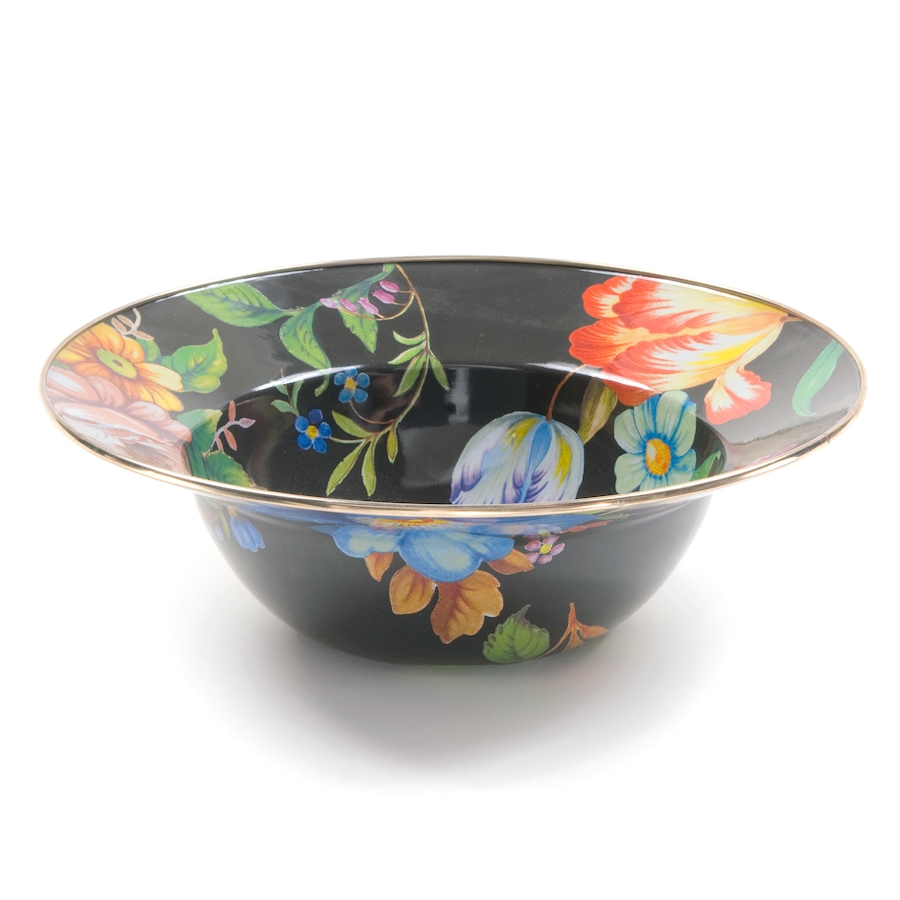Image 237781_FLWBL.jpg, Product 237-781 / Price $150.00, MacKenzie-Childs Hand Decorated Enamel Serving Bowl from MacKenzie Childs on TSC.ca's Kitchen department