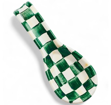 MacKenzie-Childs Hand Decorated Enamel Spoon Rest