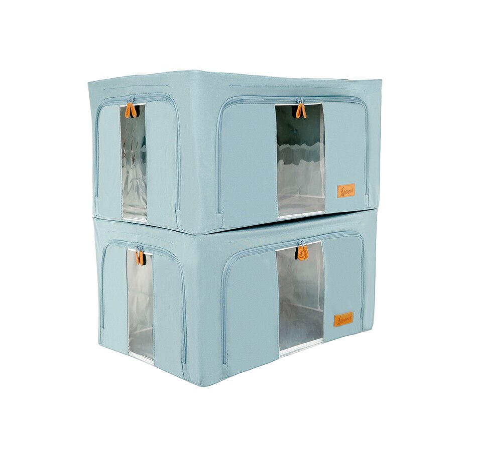 Image 237796_ALTMORE17.jpg, Product 237-796 / Price $29.33, Hoppel Extra-Large Collapsible Triple-Entry Storage Bins (set of 2) from Hoppel Storage on TSC.ca's Home & Garden department