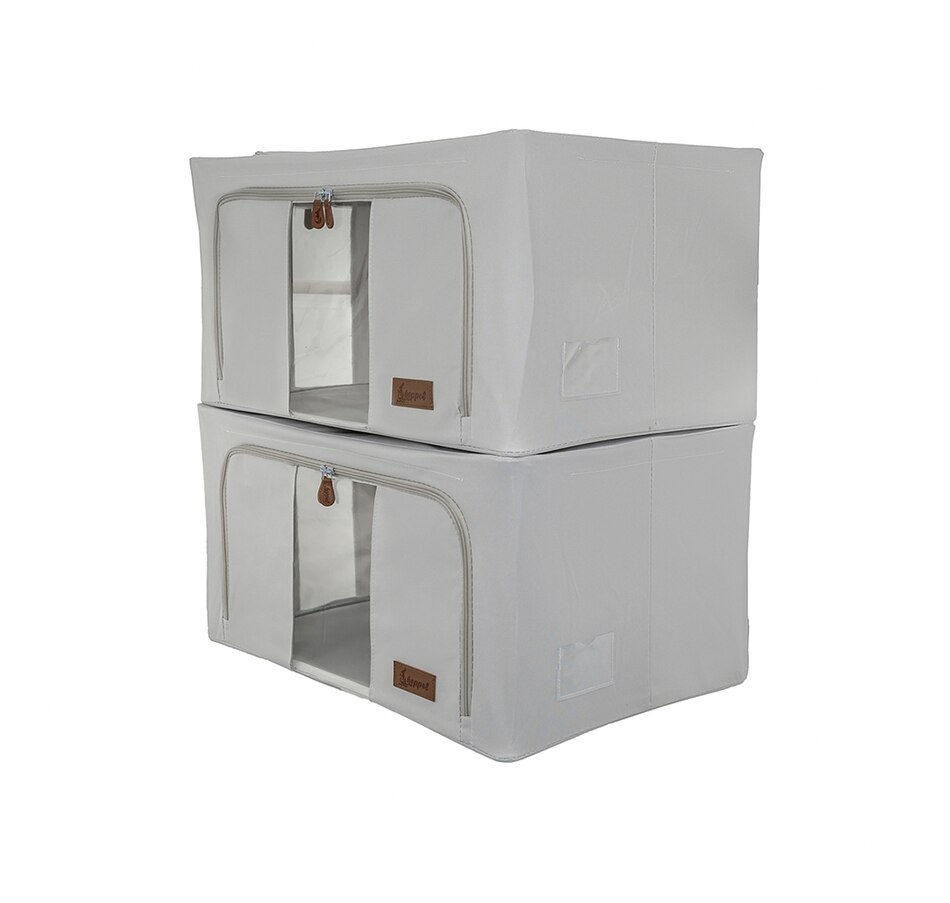 Image 237796_ALTMORE3.jpg, Product 237-796 / Price $29.33, Hoppel Extra-Large Collapsible Triple-Entry Storage Bins (set of 2) from Hoppel Storage on TSC.ca's Home & Garden department