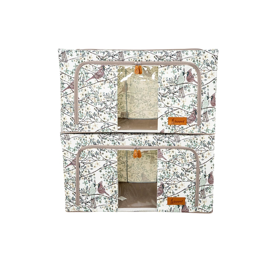 Image 237796_CDN.jpg, Product 237-796 / Price $29.33, Hoppel Extra-Large Collapsible Triple-Entry Storage Bins (set of 2) from Hoppel Storage on TSC.ca's Home & Garden department