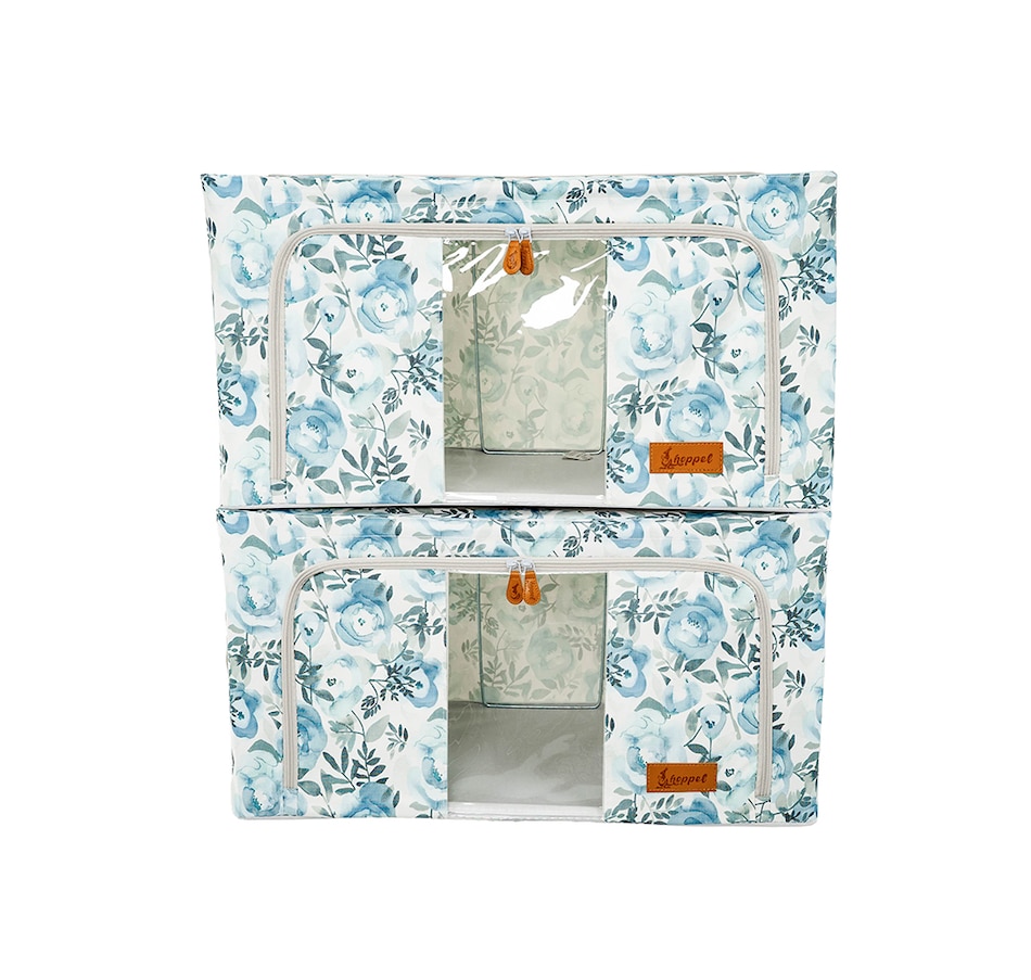 Image 237796_FLO.jpg, Product 237-796 / Price $29.33, Hoppel Extra-Large Collapsible Triple-Entry Storage Bins (set of 2) from Hoppel Storage on TSC.ca's Home & Garden department