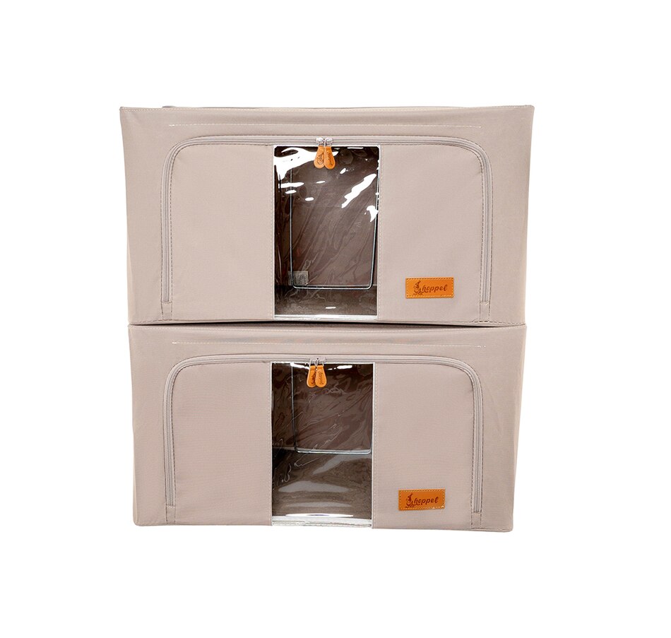 Image 237796_TPE.jpg, Product 237-796 / Price $29.33, Hoppel Extra-Large Collapsible Triple-Entry Storage Bins (set of 2) from Hoppel Storage on TSC.ca's Home & Garden department