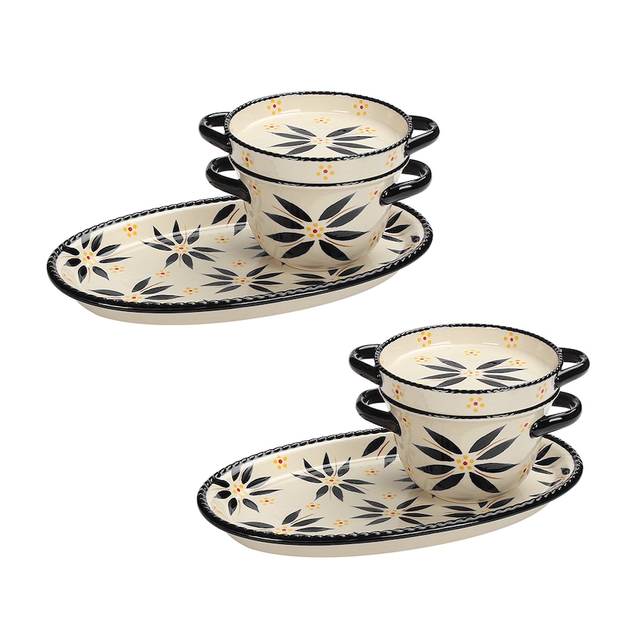 Image 237807_OWBLK.jpg, Product 237-807 / Price $59.99, temp-tations Soup and Sandwich Set with Lid-Its (set of 2) from temp-tations on TSC.ca's Kitchen department