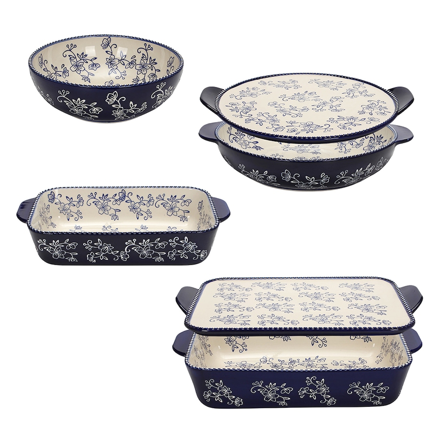 Image 237808_FLBLU.jpg, Product 237-808 / Price $124.99, temp-tations 6-Piece Essential Bake and Serve Set from temp-tations on TSC.ca's Kitchen department