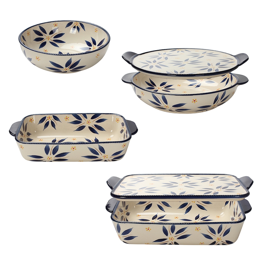 Image 237808_OWBLU.jpg, Product 237-808 / Price $124.99, temp-tations 6-Piece Essential Bake and Serve Set from temp-tations on TSC.ca's Kitchen department