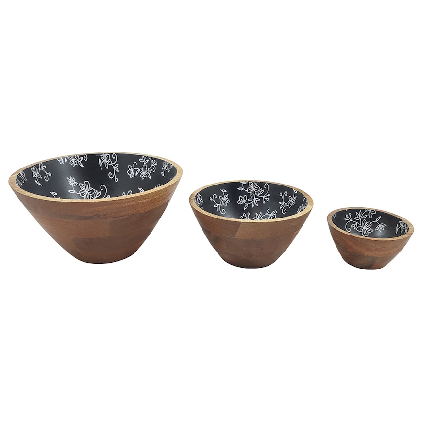 Image 237810_FLBLK.jpg, Product 237-810 / Price $79.99, temp-tations Wooden Bowl (set of 3) from temp-tations on TSC.ca's Kitchen department