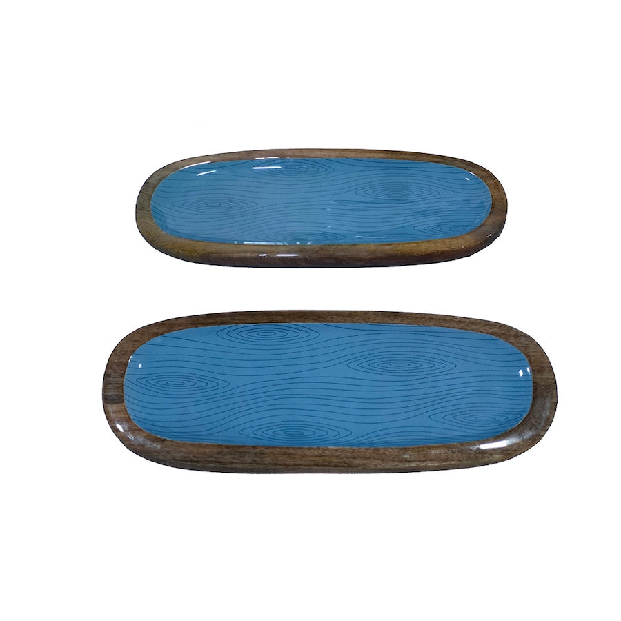 Image 237812_WODLS.jpg, Product 237-812 / Price $24.88, temp-tations Bamboo Wood Platters (set of 2) from temp-tations on TSC.ca's Kitchen department