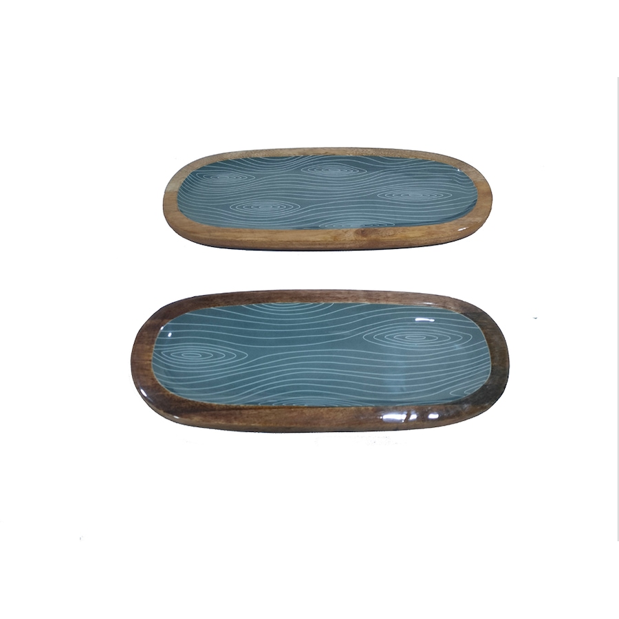 Image 237812_WOOLG.jpg, Product 237-812 / Price $24.88, temp-tations Bamboo Wood Platters (set of 2) from temp-tations on TSC.ca's Kitchen department