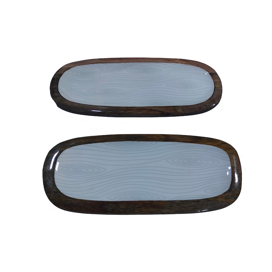 Image 237812_WOOLW.jpg, Product 237-812 / Price $24.88, temp-tations Bamboo Wood Platters (set of 2) from temp-tations on TSC.ca's Kitchen department