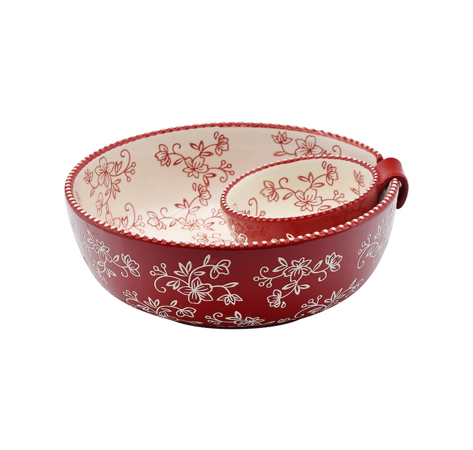 Image 237813_FLRED.jpg, Product 237-813 / Price $24.99, temp-tations Chip and Dip Set from temp-tations on TSC.ca's Kitchen department