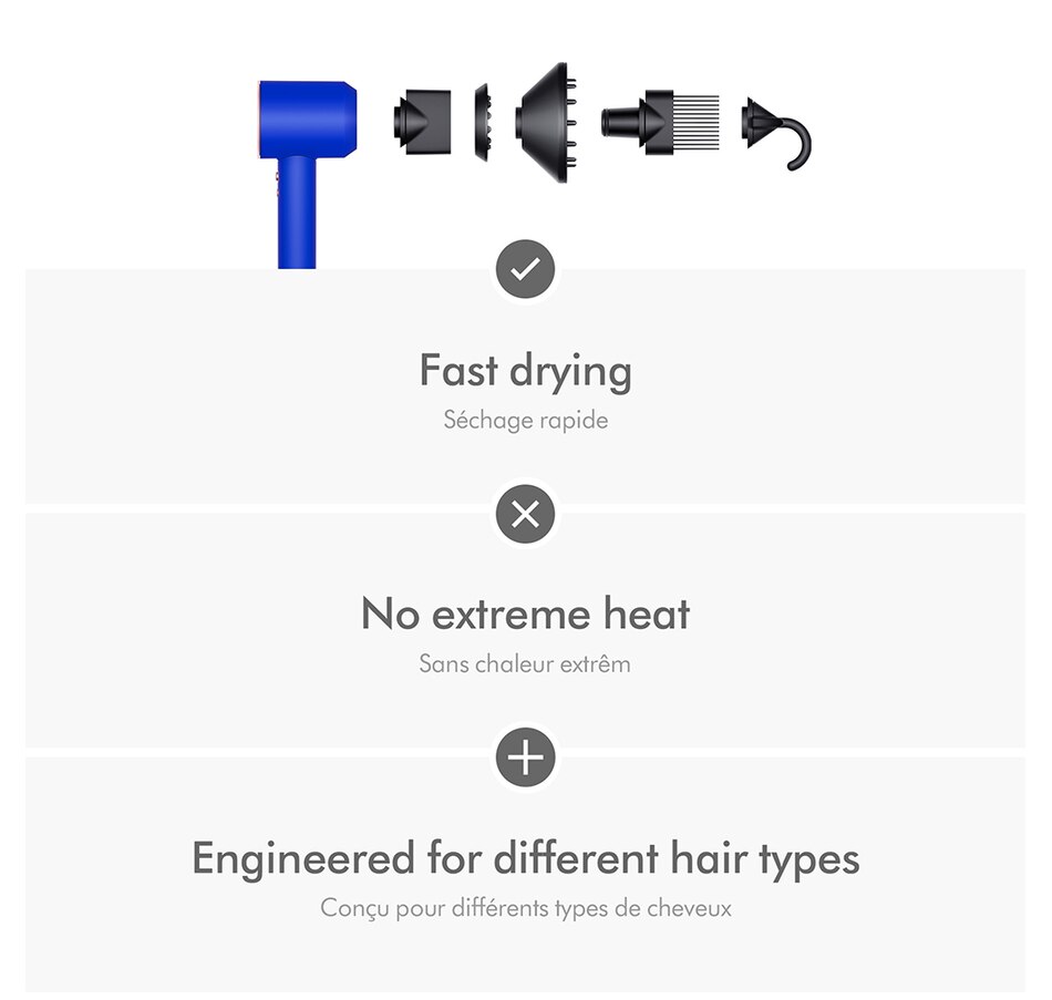 Image 237815_ALTMORE5.jpg, Product 237-815 / Price $579.99, Dyson Special Edition Supersonic Hair Dryer Gift Set in Ultra Blue/Blush from Dyson on TSC.ca's Beauty department
