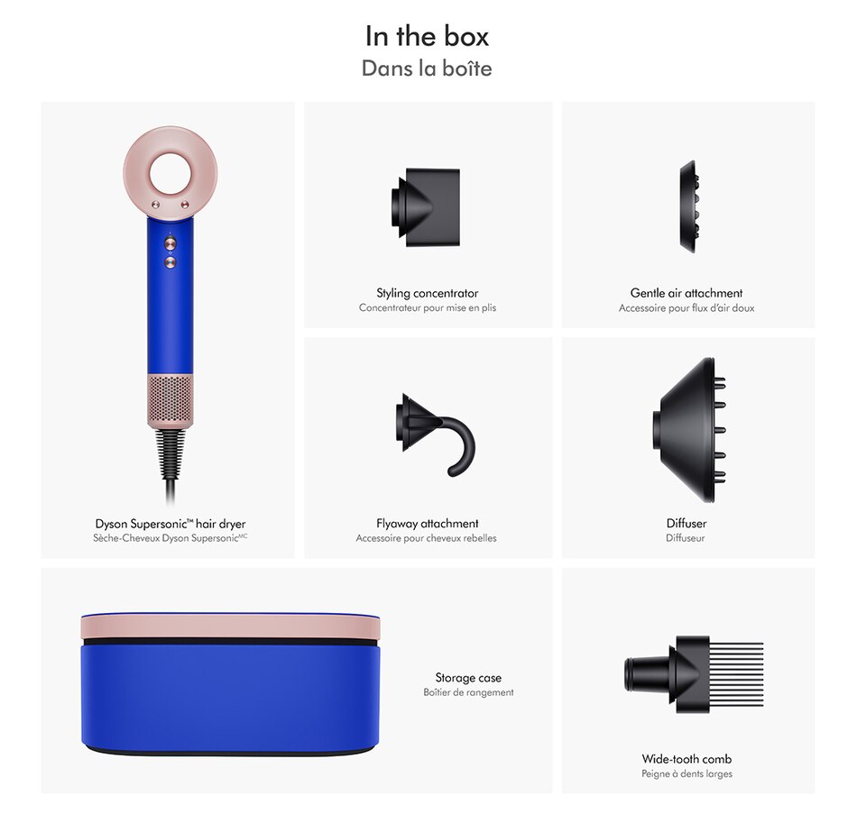 Image 237815_ALTMORE6.jpg, Product 237-815 / Price $579.99, Dyson Special Edition Supersonic Hair Dryer Gift Set in Ultra Blue/Blush from Dyson on TSC.ca's Beauty department