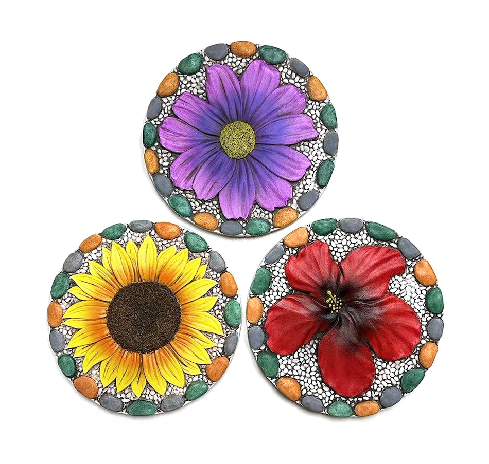 Image 237836_FLO.jpg, Product 237-836 / Price $15.33, Grumpy Gardener Cement Stepping Stones (set of 3) from Grumpy Gardener on TSC.ca's Home & Garden department