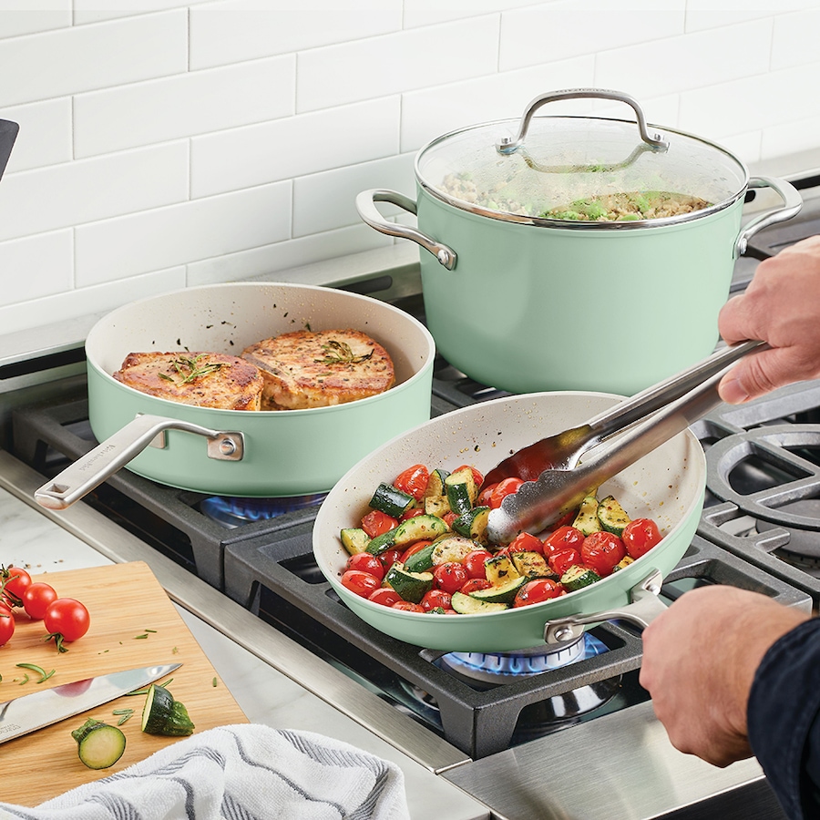 Image 237873_ALTMORE3.jpg, Product 237-873 / Price $269.99, KitchenAid 10-Piece Hard Anodized Ceramic Cookware Set from KitchenAid on TSC.ca's Kitchen department