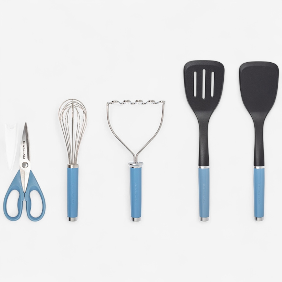 Image 237881_BLUVL.jpg, Product 237-881 / Price $59.99, KitchenAid 5-Piece Kitchen T&G Set from KitchenAid on TSC.ca's Kitchen department