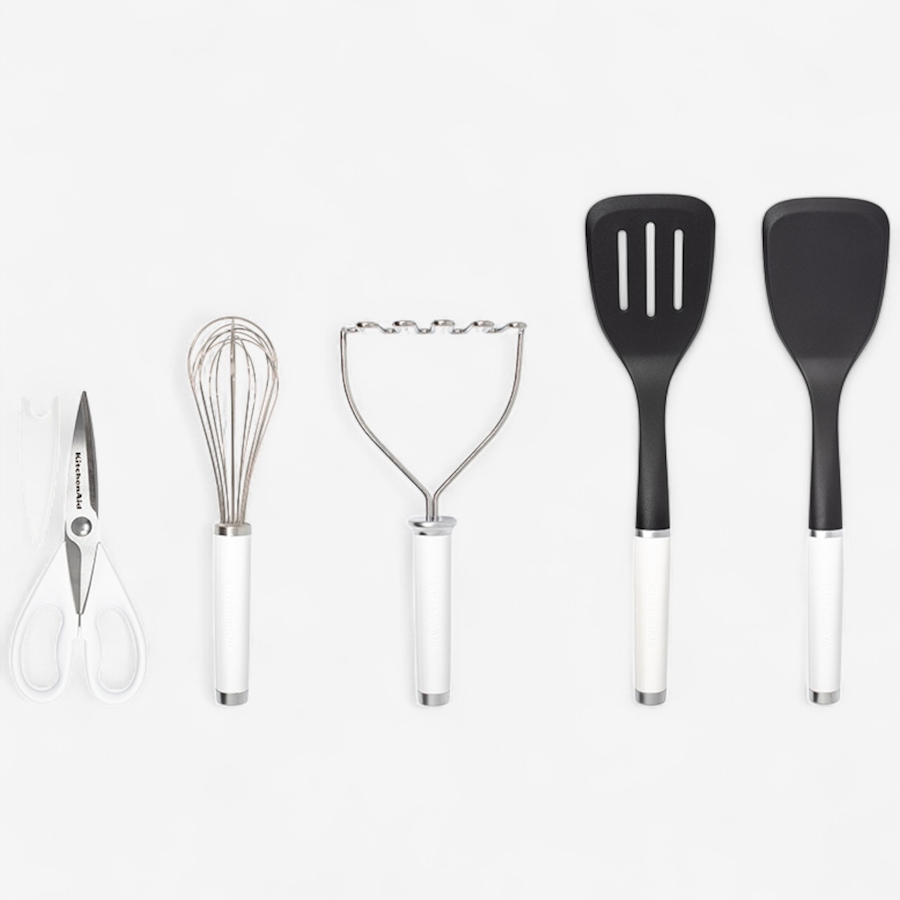 Image 237881_WHT.jpg, Product 237-881 / Price $59.99, KitchenAid 5-Piece Kitchen T&G Set from KitchenAid on TSC.ca's Kitchen department