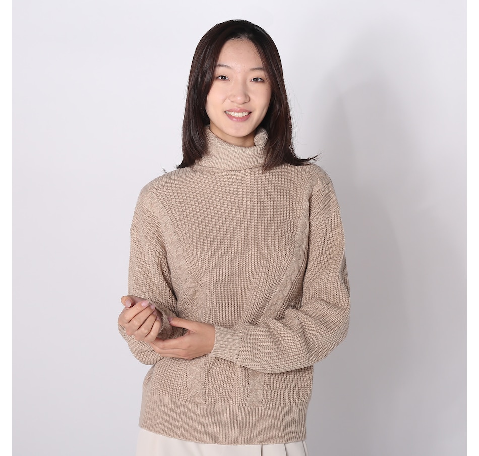 Image 237940_BGE.jpg, Product 237-940 / Price $19.33, Modern Identity Neck Sweater With Front Cable from Modern Identity on TSC.ca's Fashion department