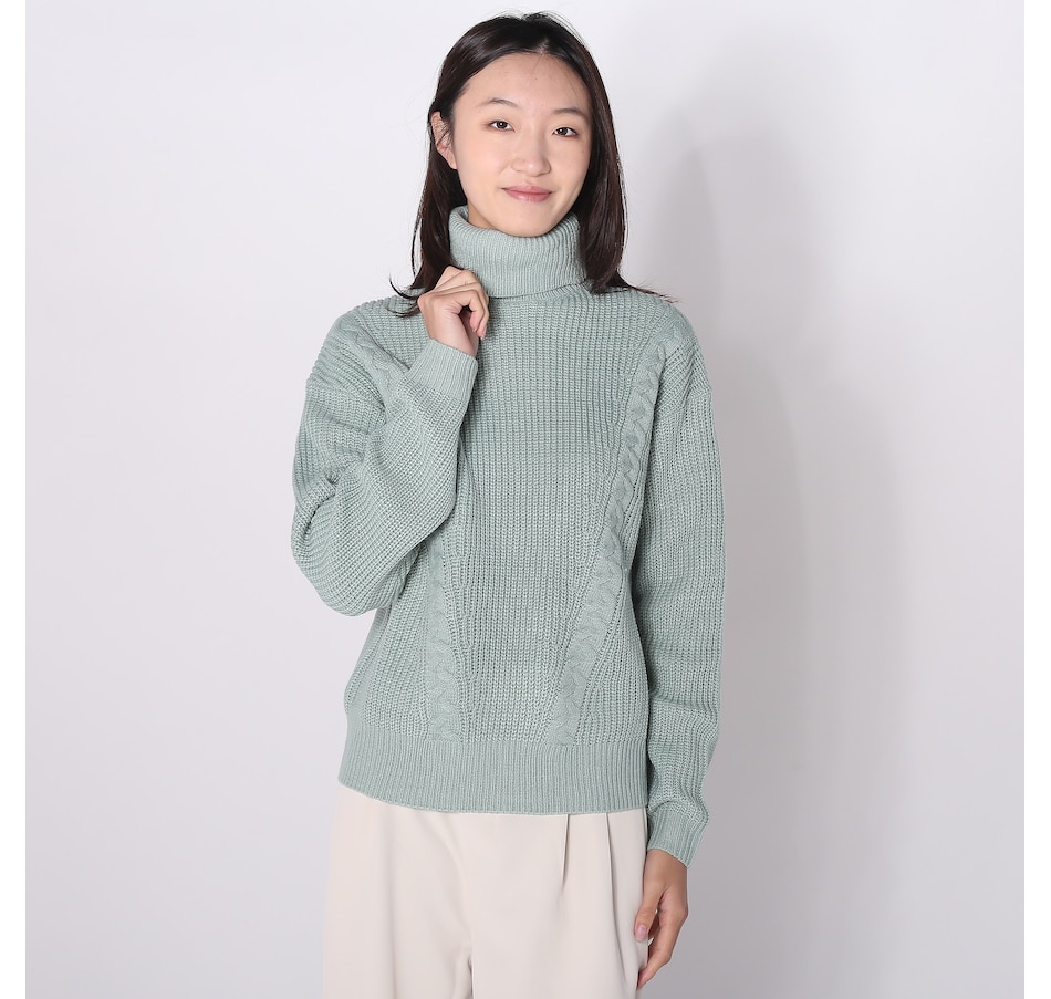 Image 237940_MNT.jpg, Product 237-940 / Price $19.33, Modern Identity Neck Sweater With Front Cable from Modern Identity on TSC.ca's Fashion department