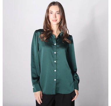 Modern Identity Blouse With Fancy Button Closure 