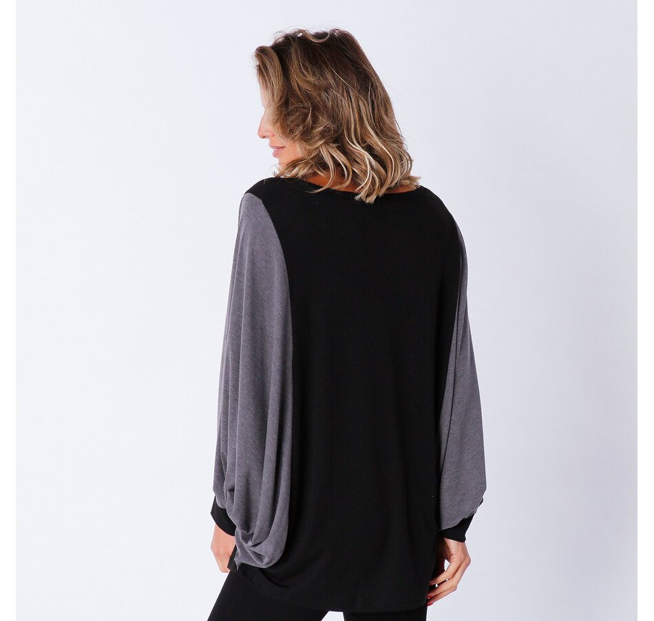 Image 238011_ALTMORE2.jpg, Product 238-011 / Price $19.33, Red Coral Colour Block Dolman Sleeve Top from Red Coral Fashions on TSC.ca's Fashion department