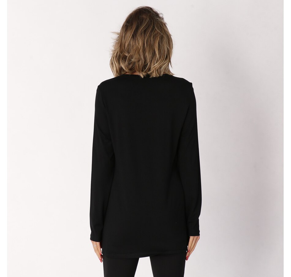 Image 238013_ALTMORE1.jpg, Product 238-013 / Price $19.33, Red Coral Vegan Leather Zip Detail Top from Red Coral Fashions on TSC.ca's Fashion department