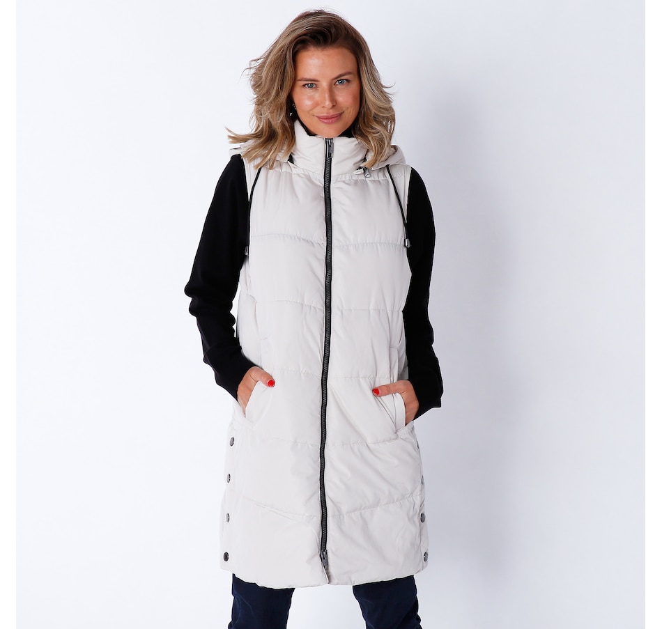 Arctic Expedition Ladies Vest With Side Snaps And Berber Lined Hood