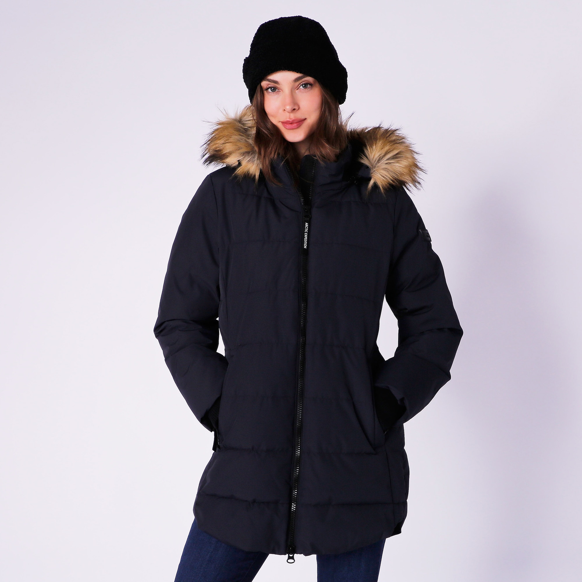 Clothing Shoes Jackets Coats Coats Parkas Arctic Expedition Ladies Arctic Warmth Coat With Faux Fur Hood TSC Online Shopping for Canadians