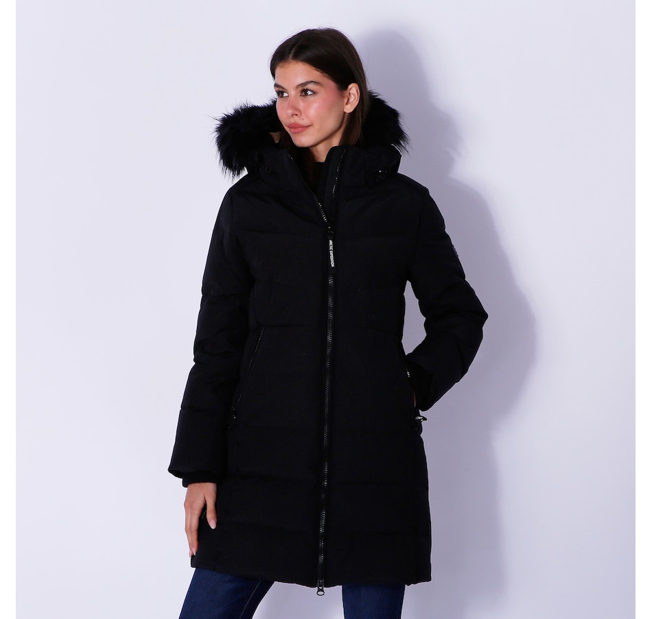 Image 238080_BLK.jpg, Product 238-080 / Price $169.99, Arctic Expedition Ladies Multi-Quilt Down Parka With Faux Fur Hood and Side Vent from Arctic Expedition on TSC.ca's Clothing & Shoes department