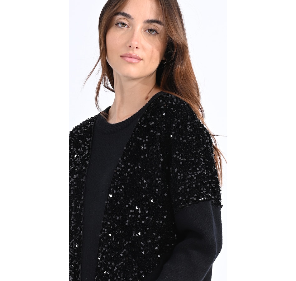 Clothing & Shoes - Tops - Sweaters & Cardigans - Pullovers - Molly Bracken  Crew Neck Sweater With Sequin - Online Shopping for Canadians