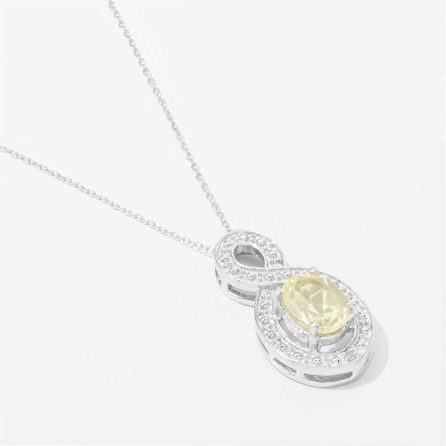 Image 238154_LQZ.jpg, Product 238-154 / Price $59.99, Gems Reflections Sterling Silver Gemstone Pendant With Chain from Gem Reflections on TSC.ca's Jewellery department