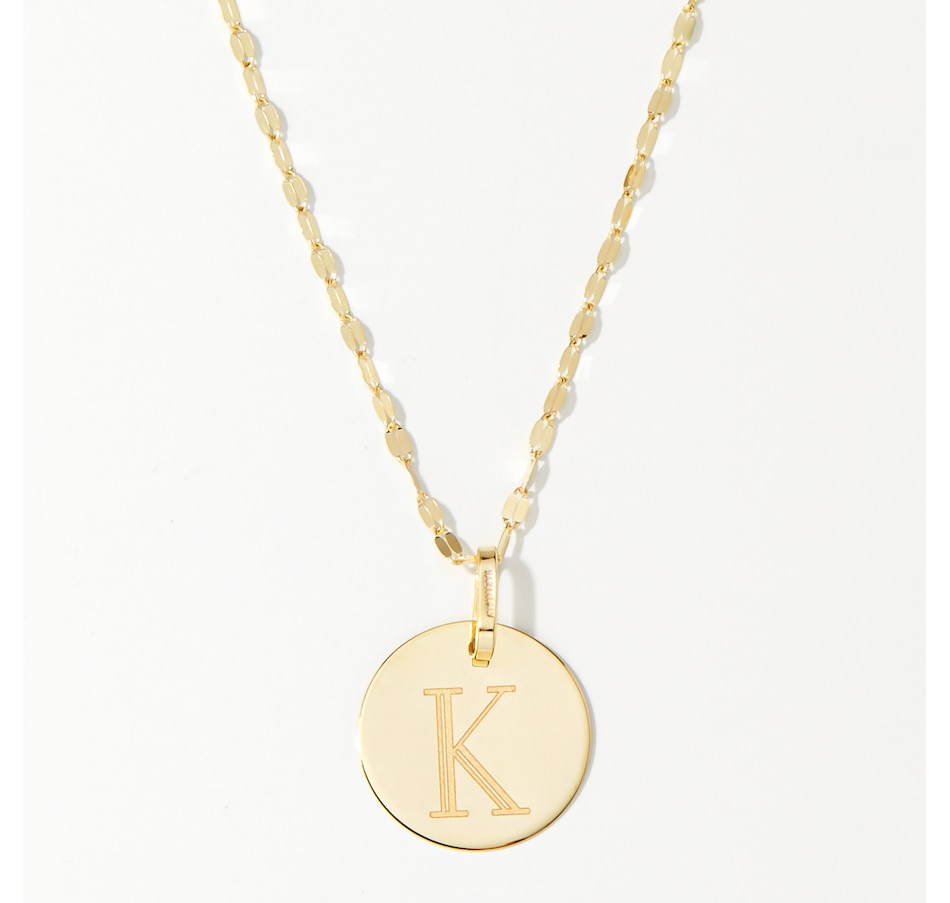 Image 238167_K.jpg, Product 238-167 / Price $179.33, Stefano Oro 14K Yellow Gold Initial Pendant Necklace from Stefano Oro on TSC.ca's Jewellery department