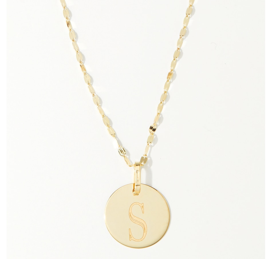 Image 238167_LTRS.jpg, Product 238-167 / Price $179.33, Stefano Oro 14K Yellow Gold Initial Pendant Necklace from Stefano Oro on TSC.ca's Jewellery department