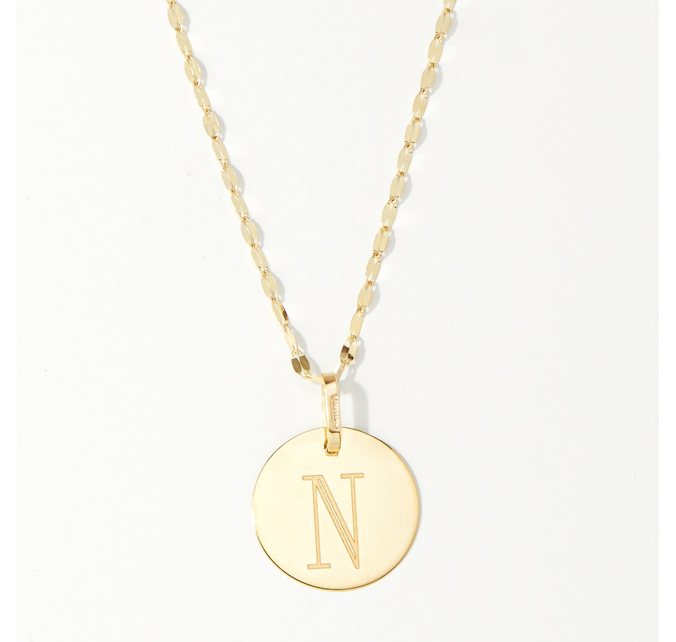Image 238167_N.jpg, Product 238-167 / Price $179.33, Stefano Oro 14K Yellow Gold Initial Pendant Necklace from Stefano Oro on TSC.ca's Jewellery department