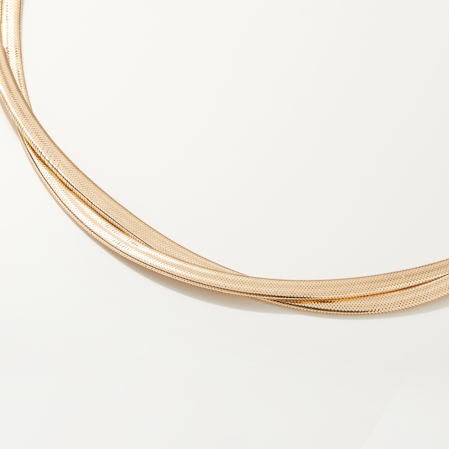 Image 238168_ALTMORE1.jpg, Product 238-168 / Price $699.33, Stefano Oro 14K Yellow Gold Braided Mesh Omega Necklace from Stefano Oro on TSC.ca's Jewellery department