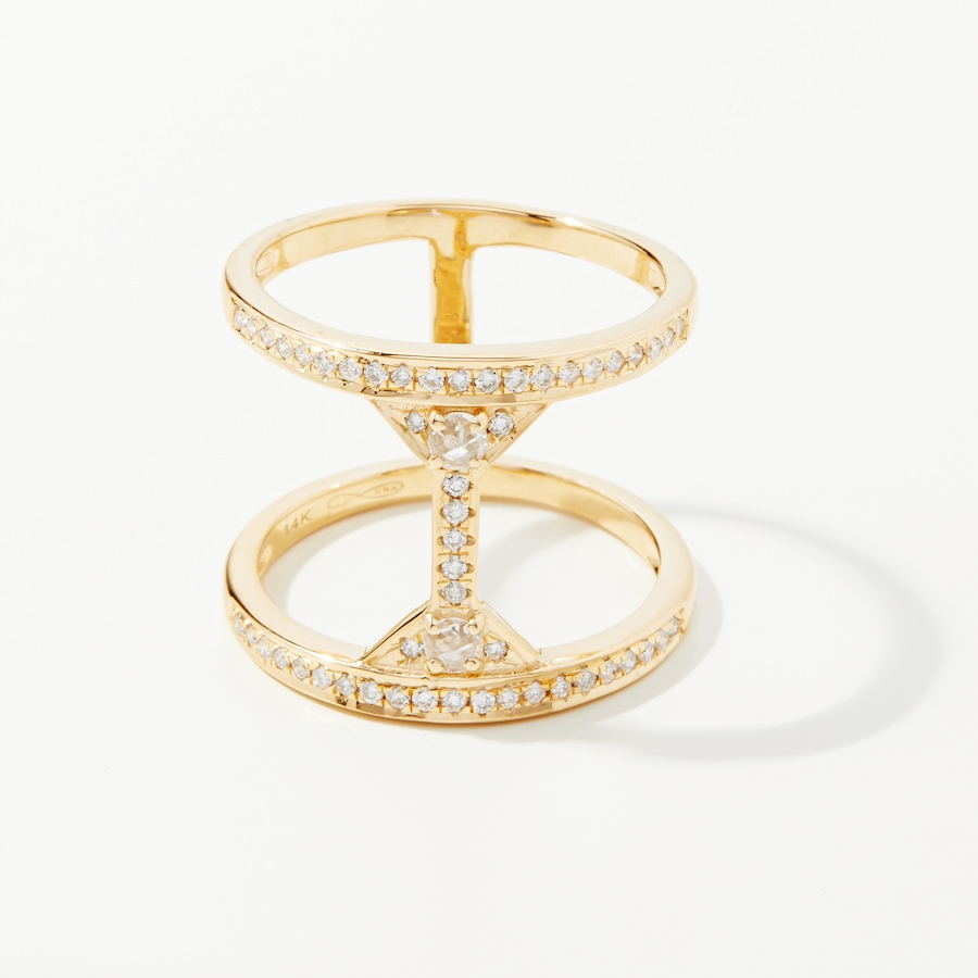 Image 238180.jpg, Product 238-180 / Price $1,499.88, Graziela Gems 14K Yellow Gold Open Design Wide Diamond Ring from Graziela Gems on TSC.ca's Jewellery department