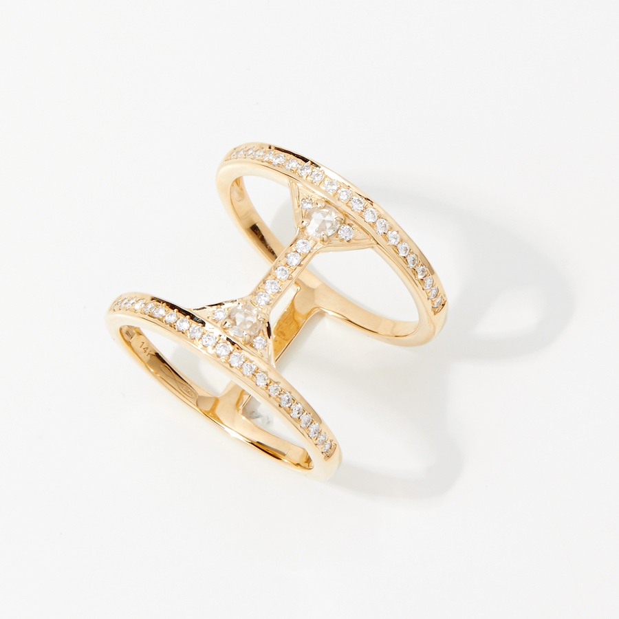 Image 238180_ALTMORE1.jpg, Product 238-180 / Price $1,499.88, Graziela Gems 14K Yellow Gold Open Design Wide Diamond Ring from Graziela Gems on TSC.ca's Jewellery department