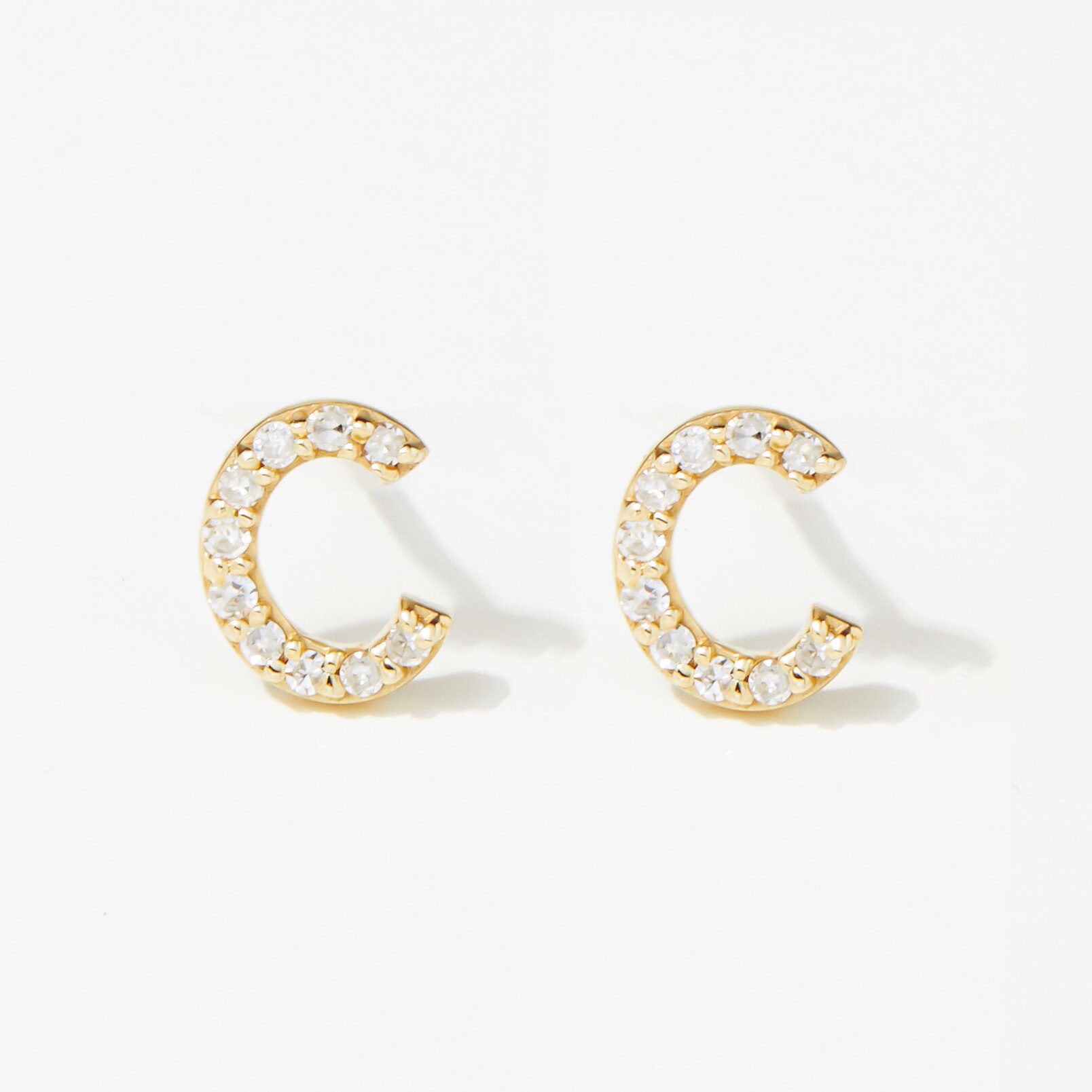 BETTY&SARAH Initial Stud Earrings for Girls Hypoallergenic S925 India |  Ubuy