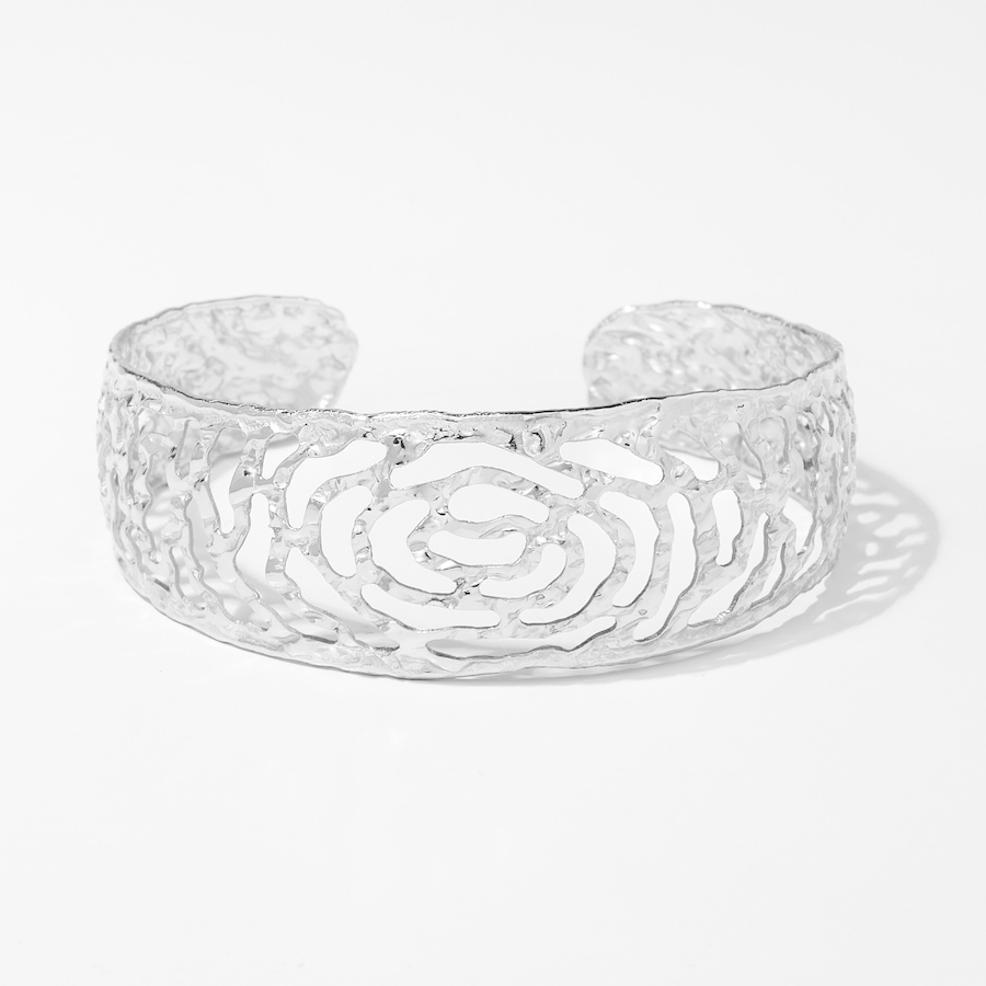 Image 238196_SIL.jpg, Product 238-196 / Price $119.88, Silver Gallery Sterling Silver Nature Inspired Cuff Bangle from Silver Gallery on TSC.ca's Jewellery department