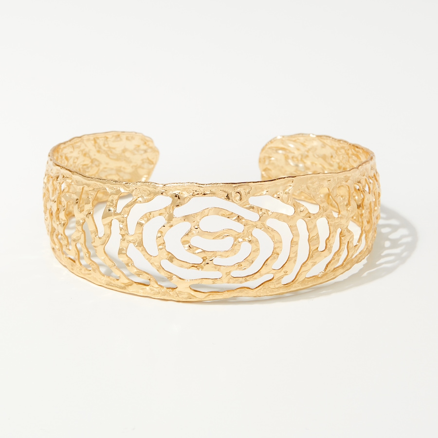 Image 238196_YGP.jpg, Product 238-196 / Price $119.88, Silver Gallery Sterling Silver Nature Inspired Cuff Bangle from Silver Gallery on TSC.ca's Jewellery department