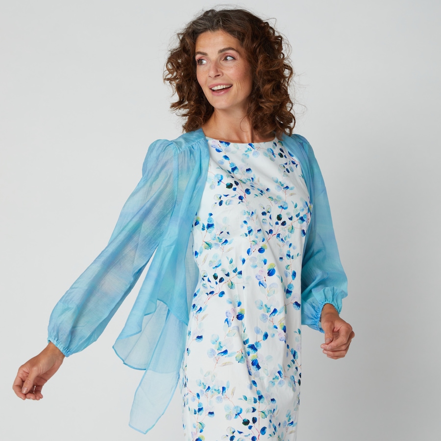 Image 238266_BLU.jpg, Product 238-266 / Price $29.33, Mr. Max Water Silk Tie Front Open Cardigan Jacket from Mr. Max on TSC.ca's Fashion department