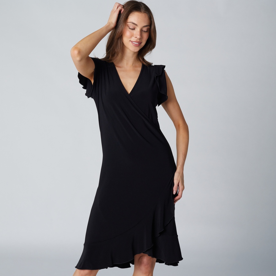 Brzil Ruffles Mr. Max Brazil Knit Ruffle Dress - TSC.ca