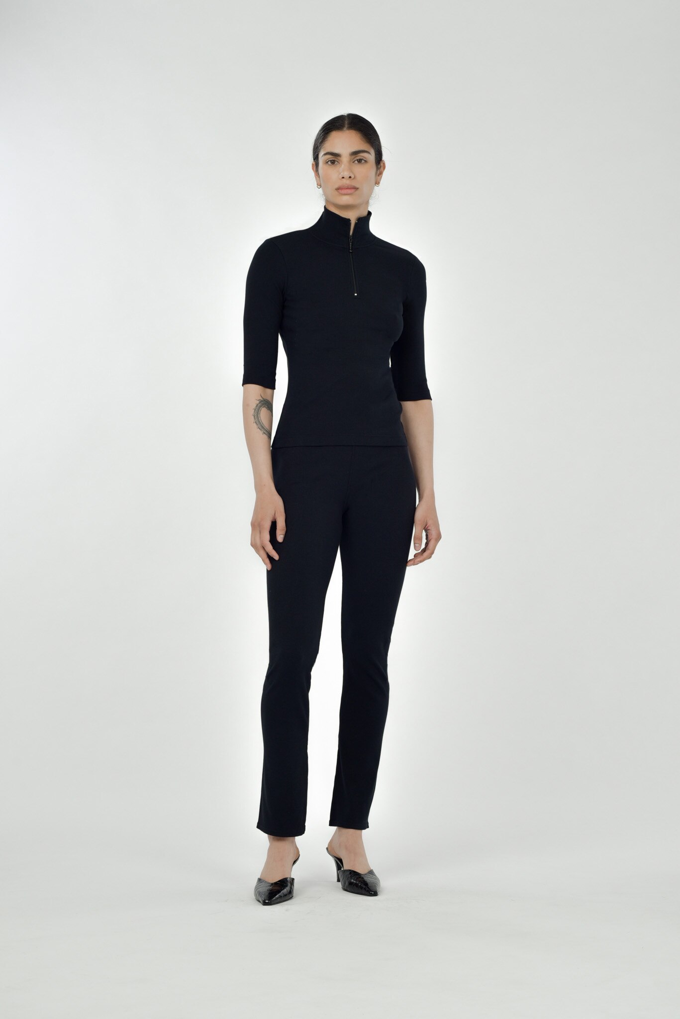 Paper Label Mory Half Zip Top - TSC.ca