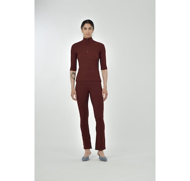 Paper Label Mory Half Zip Top