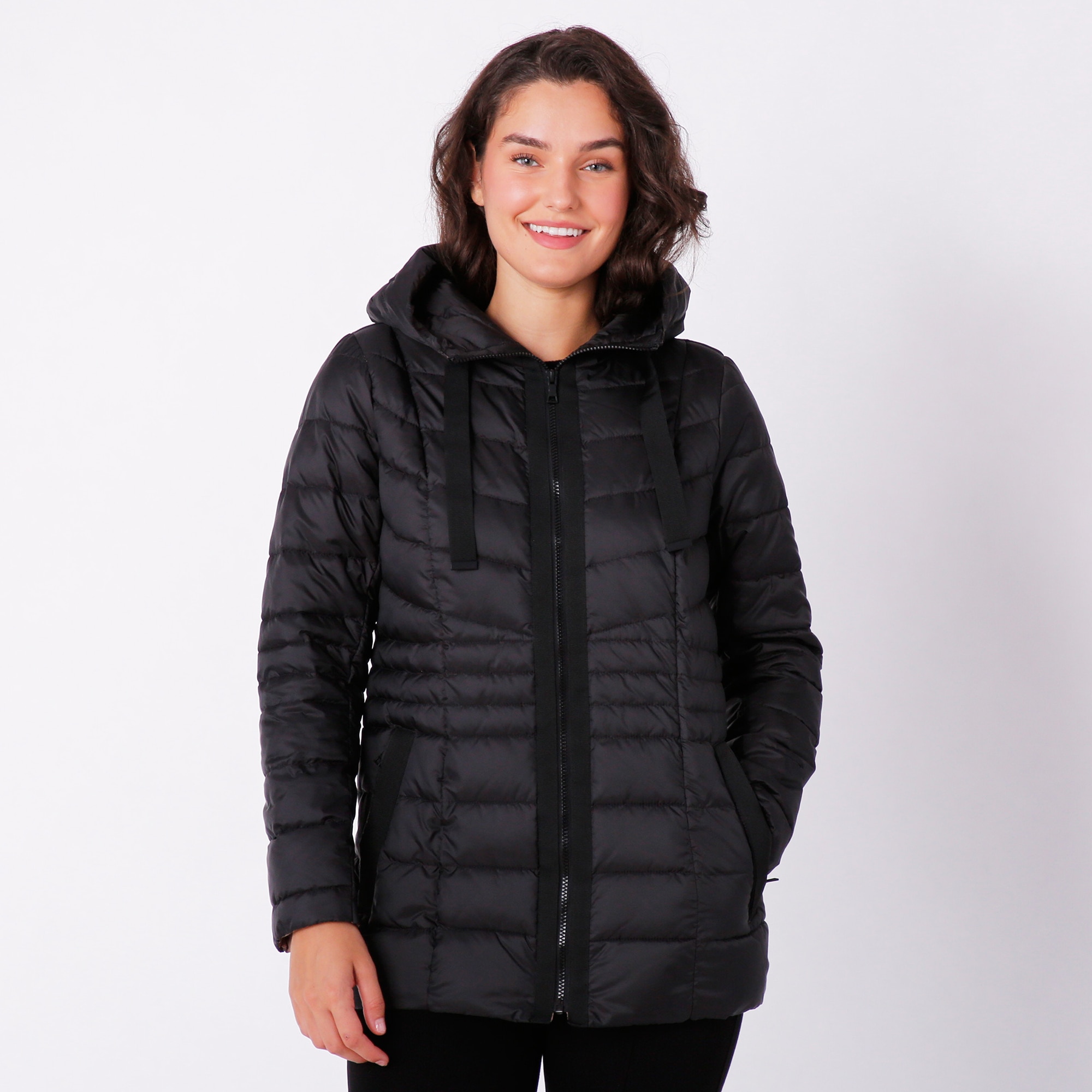 Clothing Shoes Jackets Coats Puffer Jackets Nuage Ladies Quilted Puffer Jacket With Gros Grain TSC Online Shopping for Canadians