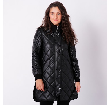Clothing & Shoes - Jackets & Coats - Coats & Parkas - Nuage Ladies Quilted  Faux Fur Reversible Jacket - Online Shopping for Canadians