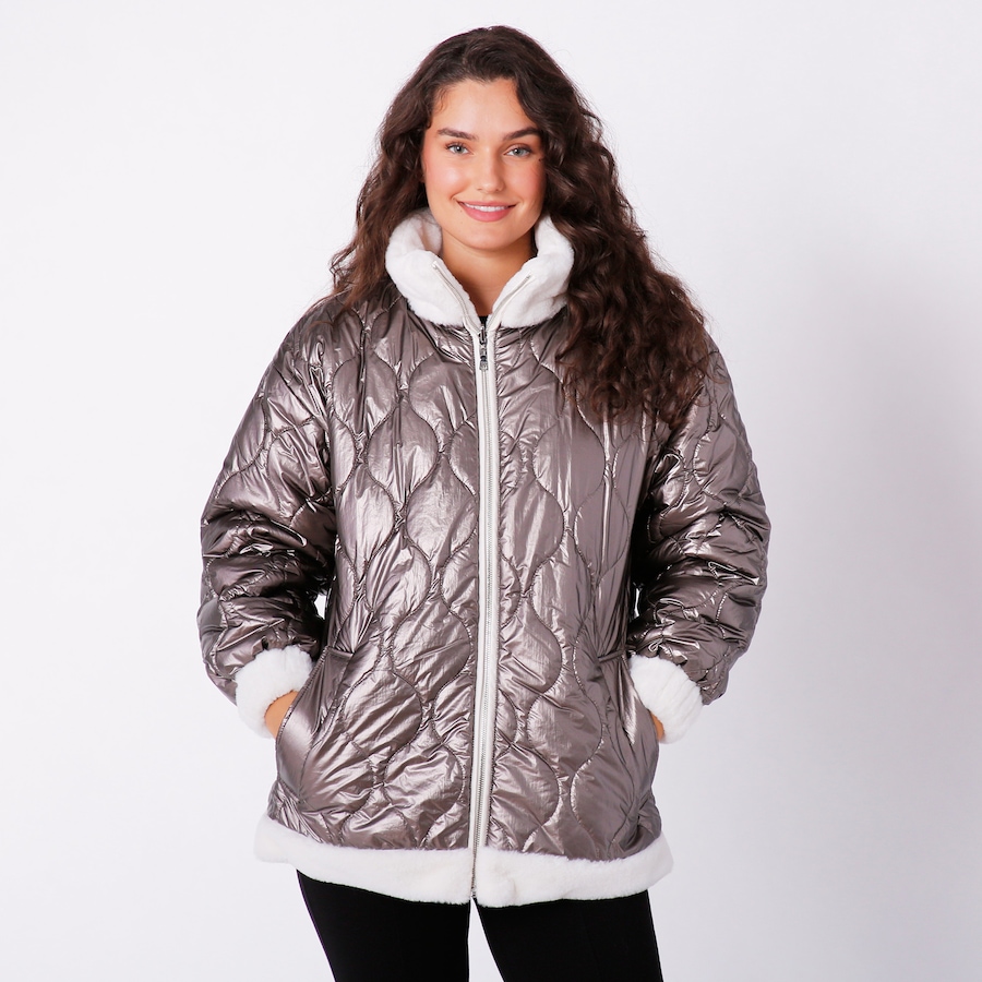 Image 238347_PWTVN.jpg, Product 238-347 / Price $99.33, Nuage Ladies Quilted Faux Fur Reversible Jacket from Nuage on TSC.ca's Fashion department