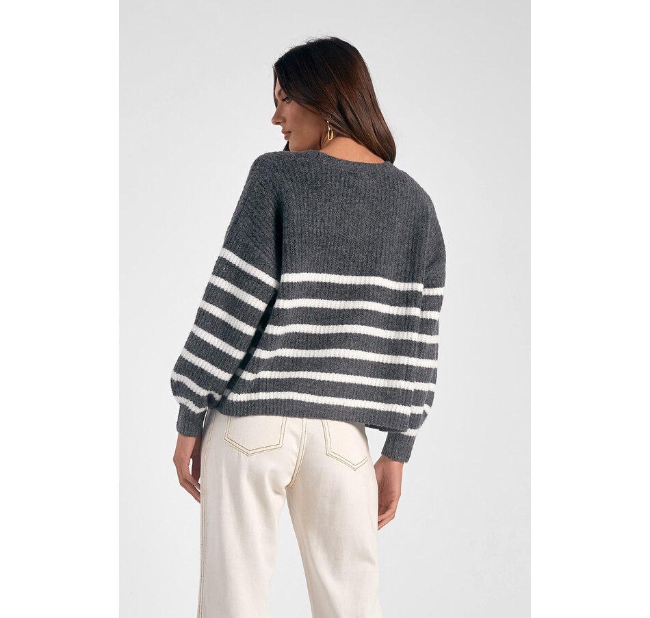 Image 238367_ALTMORE1.jpg, Product 238-367 / Price $29.33, Elan Striped Button Front Cardigan from Elan on TSC.ca's Fashion department