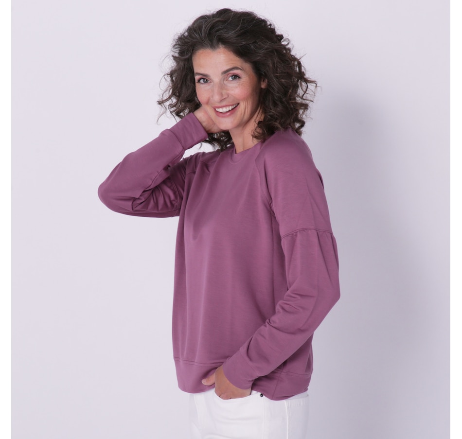 Clothing & Shoes - Tops - Sweaters & Cardigans - Sweatshirts & Hoodies -  Skechers Ladies Skechluxe Restful Crew - Online Shopping for Canadians